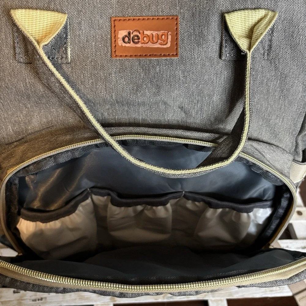Debug 30L Dual Baby‎ Diaper Bag Backpack - Gray